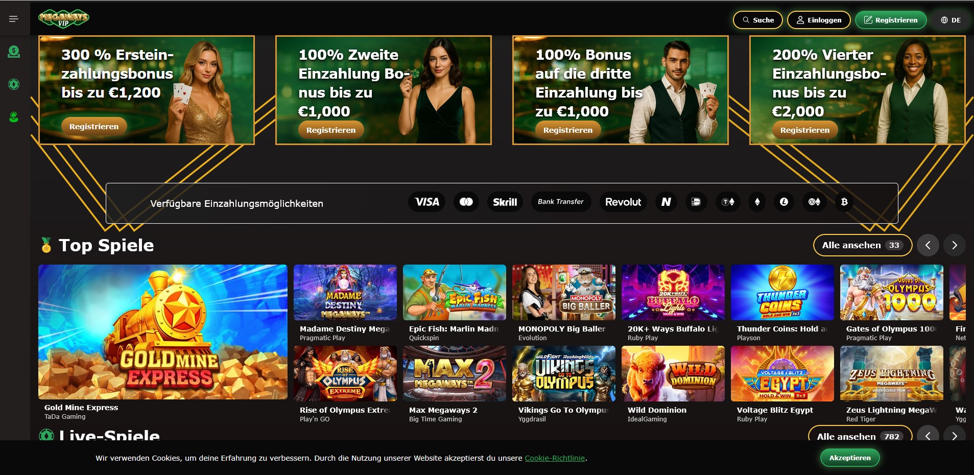 Startseite — Megaways VIP Casino